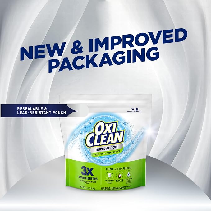 OxiClean Triple Action Free Versatile Stain Remover Powder, Use - Image 7