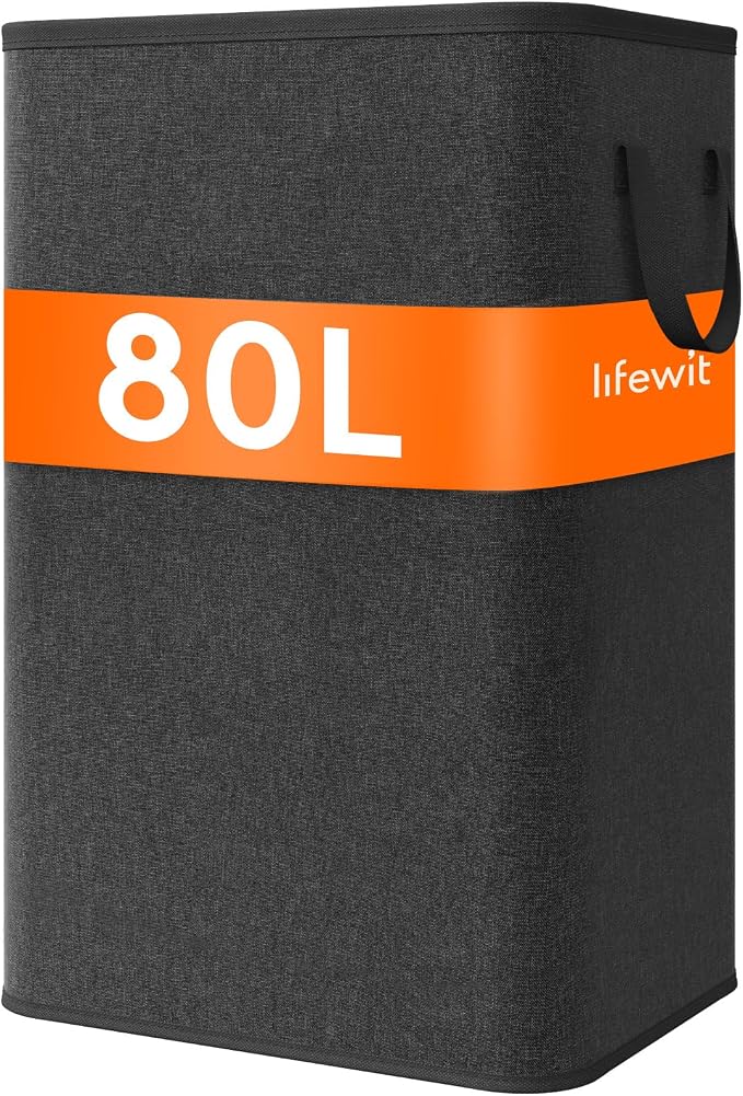Lifewit 80L Large Tall Laundry Hamper, Collapsible Laundry Basket by Lifewit