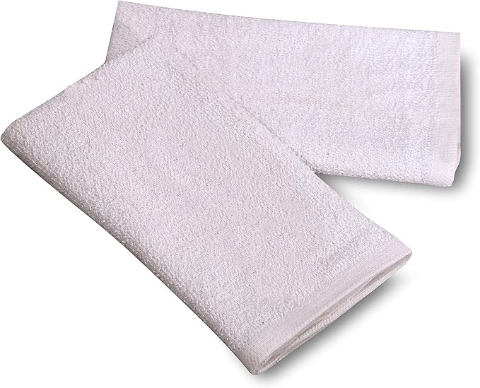 GOLD TEXTILES 60 PC New Cotton Blend White Restaurant Bar Mops Kitchen Towels - Image 2