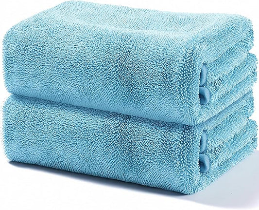 JOYMOOP Microfiber Towels for Cars, 2 Pack 63" x 29.5" Car Drying Towel by JOYMOOP