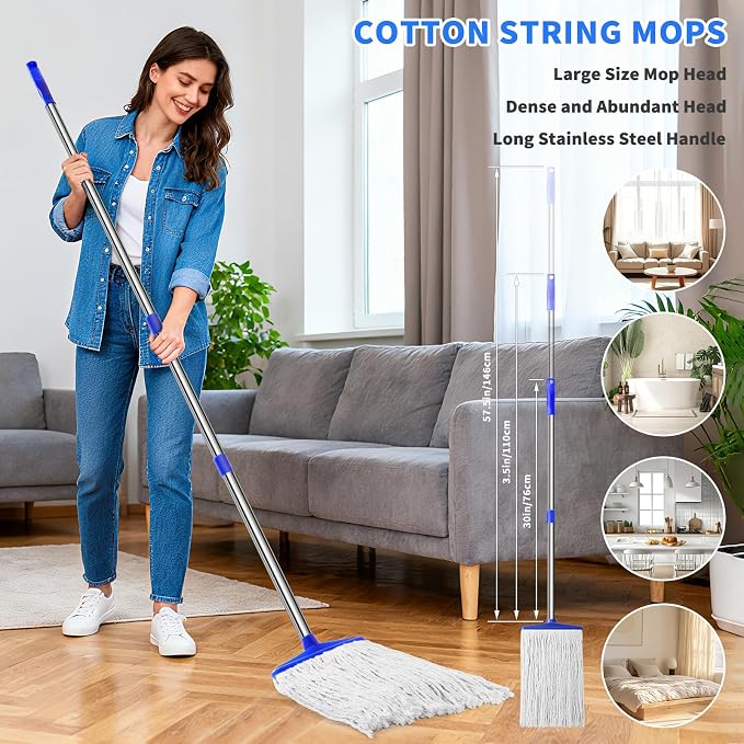 Indoor Cotton Mops for Floor Cleaning - Image 6