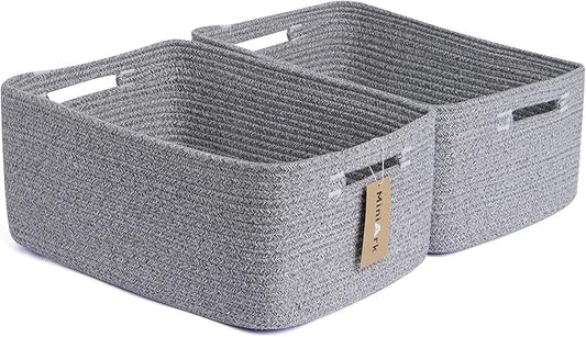 Large Storage Baskets for Shelves, Closet Organizers Bins for Clothes Blanket by MiniArkStorageBasketsHome