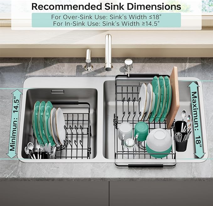 Dish Drying Rack in Sink - Image 5