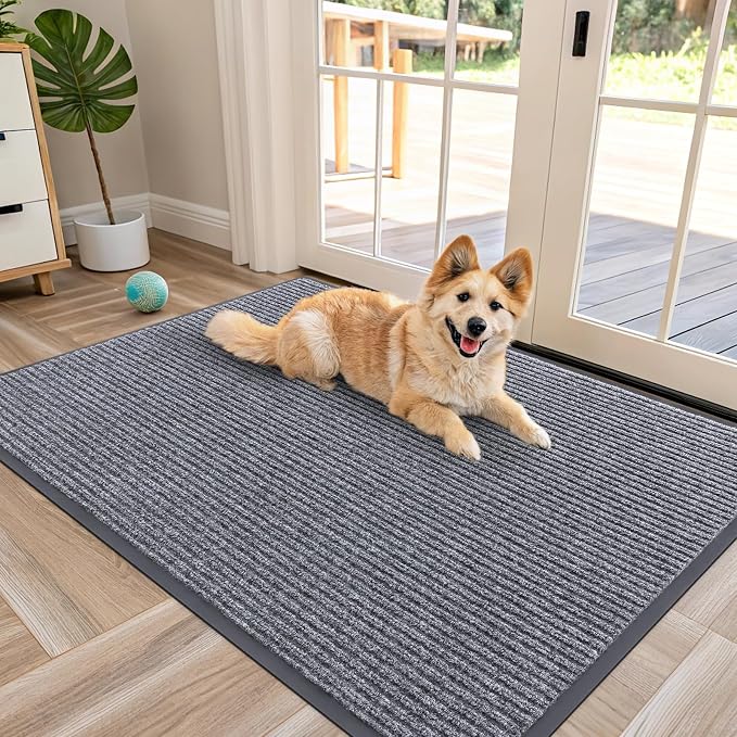 OLANLY Front Door Mat Indoor Outdoor Entrance, Waterproof Heavy Duty Doormat by OLANLY