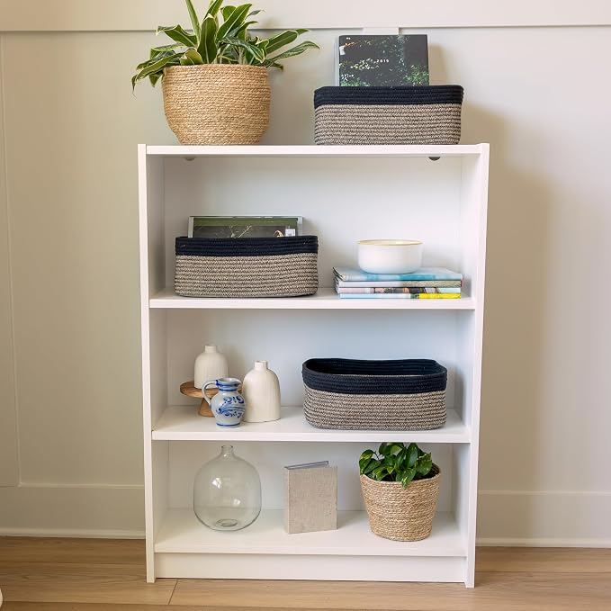NaturalCozy 13.5”x8.5”x5.5” Rectangle Storage Baskets - Image 9