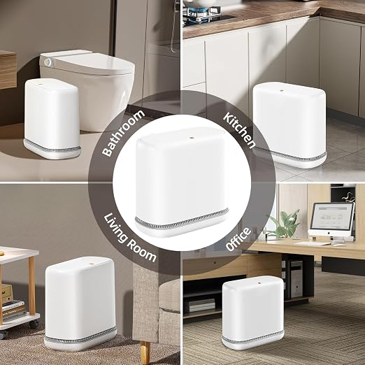 MOPALL Bathroom Trash Can, 3.3 Gallon Slim Garbage Can - Image 7