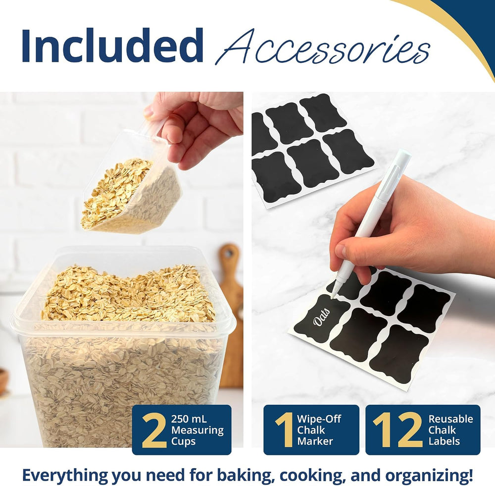 Reli. Storage Containers Kitchen & Pantry 11 Sets | Food Storage with Lids