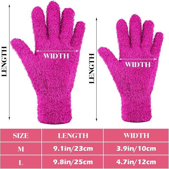 Patelai 3 Pairs Microfiber Plant Dusting Gloves Leaf Cleaning Gloves - Image 3