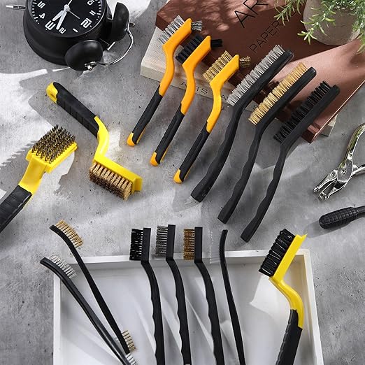 Sumind 30 Pcs Wire Cleaning Brush Set Nylon/ Stainless Steel/ Brass Metal Brush - Image 4