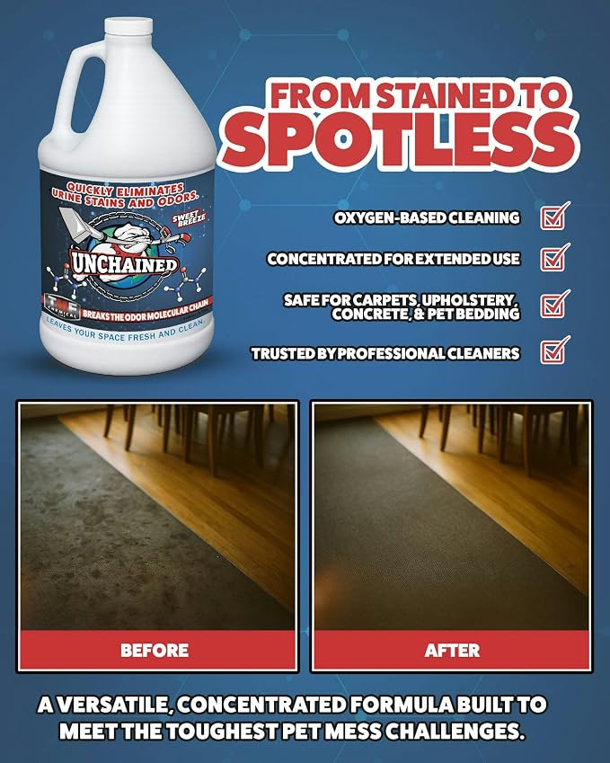 Unchained Urine Stain & Odor Remover Liquid Concentrate - Image 4
