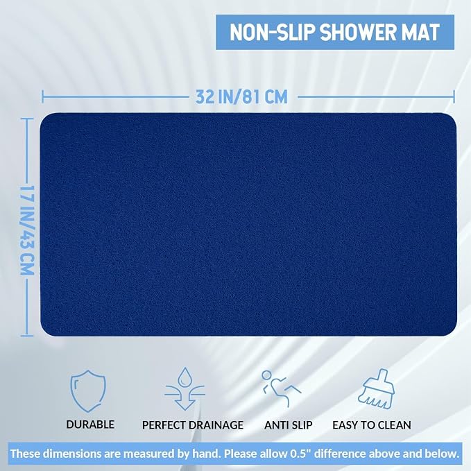 Non-Slip Bathtub Mat, Anti Slip Shower Mat, Fast Drying Bathtub Mats, Foot - Image 2