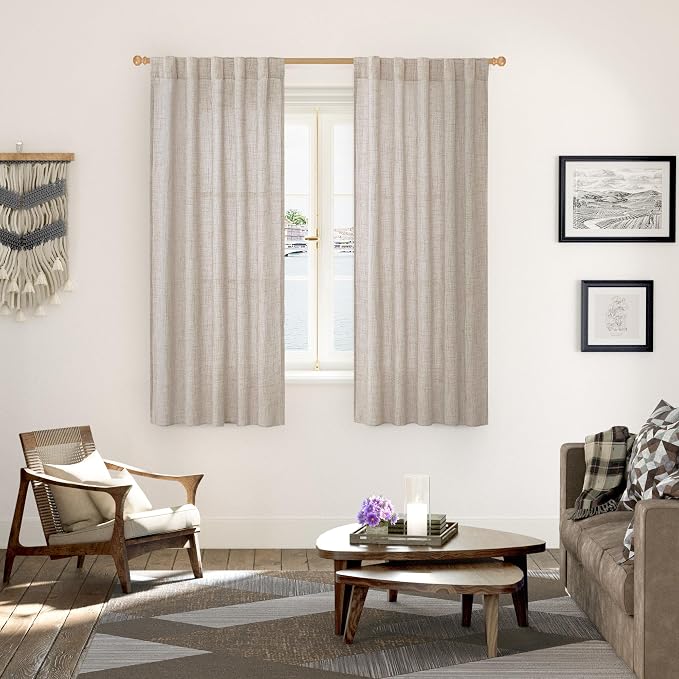 YoungsTex Rod Pocket Linen Curtains - Image 2