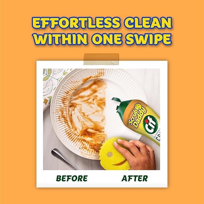 Scrub Daddy Sponges & Cif All Purpose Cleaner, Lemon - Image 5