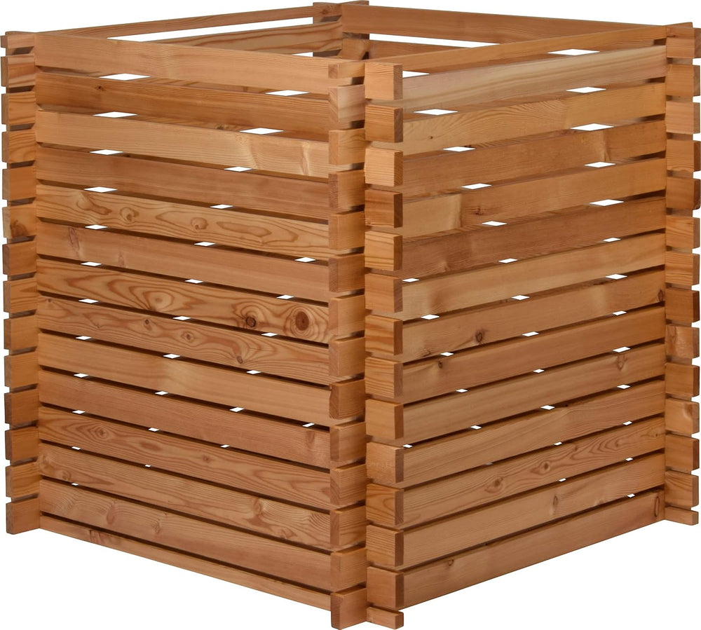 dobar® Green Label 58630FSCe Lärchi Composter | Wooden Composter with Plug-In...