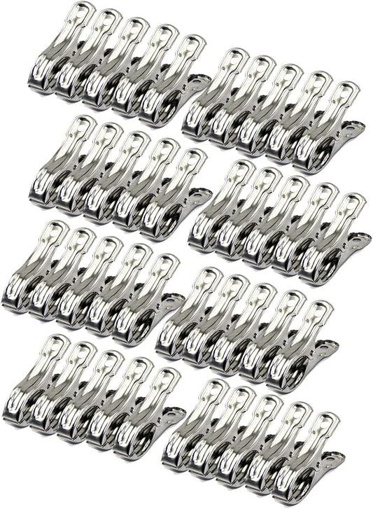 Row Cover Clips 40 Pack 2.2 Inch Stainless Steel Clothes Pins, Towel Clips by Commoditydisplay
