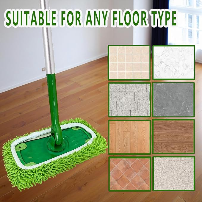 8PCS Reusable Microfiber Mop Pads Washable Wet Pads Compatible - Image 5