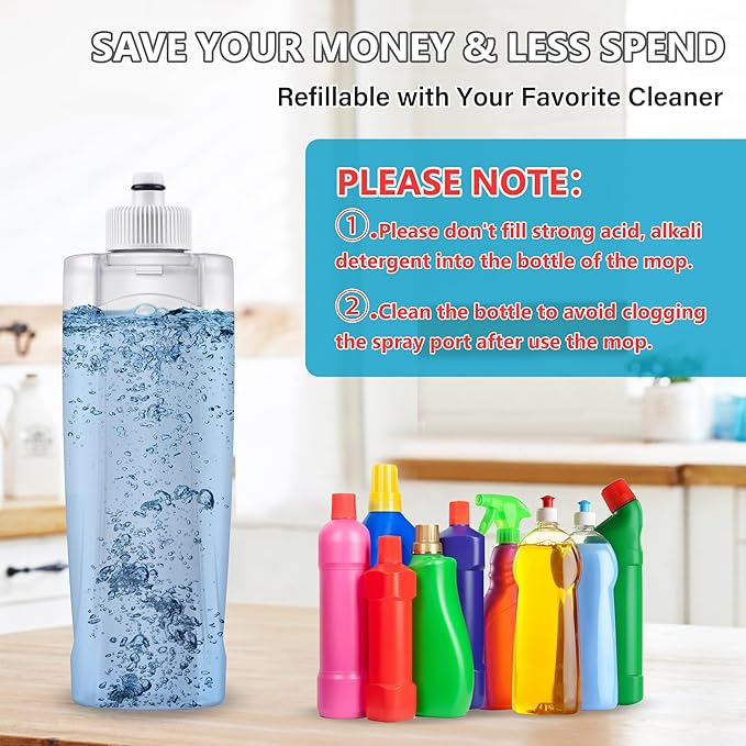 Spray Wet Mops for Hardwood Floors- MEXERRIS Microfiber Dust Dry Mop - Image 5