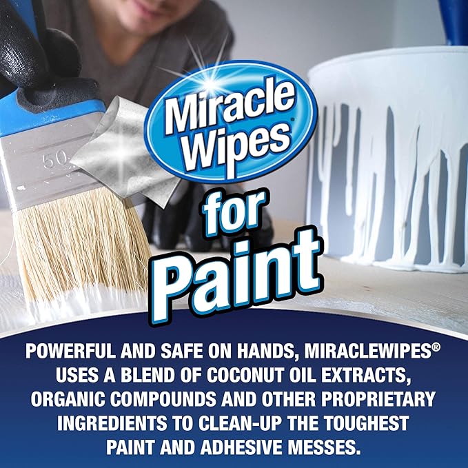 MiracleWipes for Paint Prep & Cleanup, Remove Tough Grime Build-Up, Wet Paint - Image 5