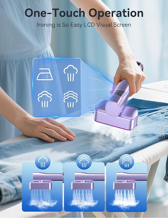 Steamer for Clothes, Sundu Portable 2-in-1 Steamer & Iron, 15s Heat-up - Image 4