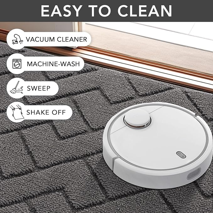 hicorfe Indoor Doormat, Front Back Door Mat Rubber Backing Non Slip Door Mats - Image 7