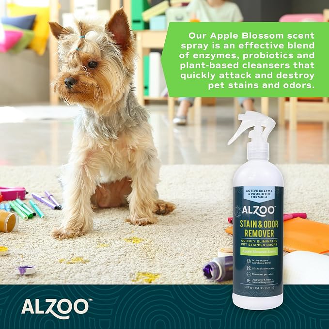 ALZOO Stain & Odor Remover, Quickly Lifts & Dissolves Pet Stains & Helps - Image 2