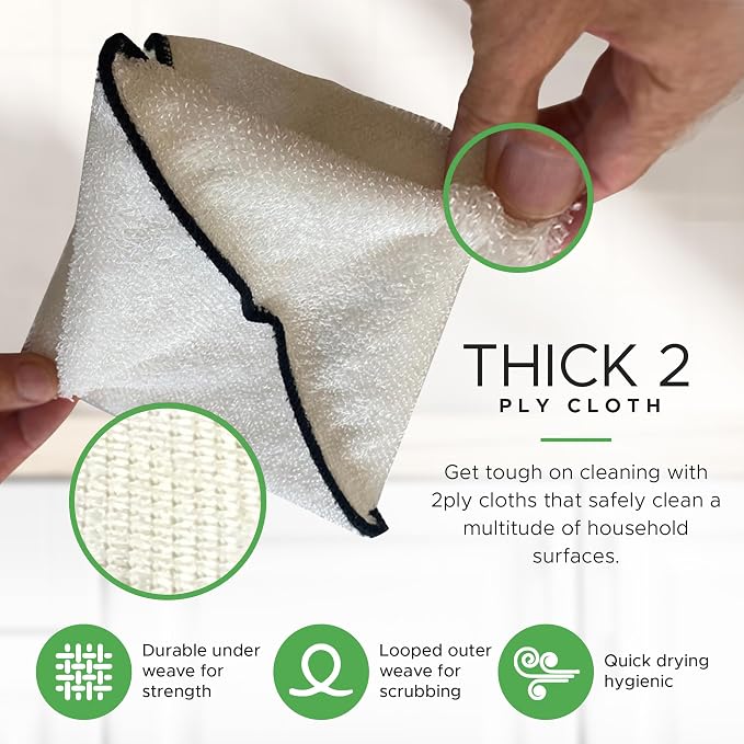 Whiffkitch Dishcloths Dishrags for Kitchen and Household Cleaning 6x7 6-Pack - Image 5