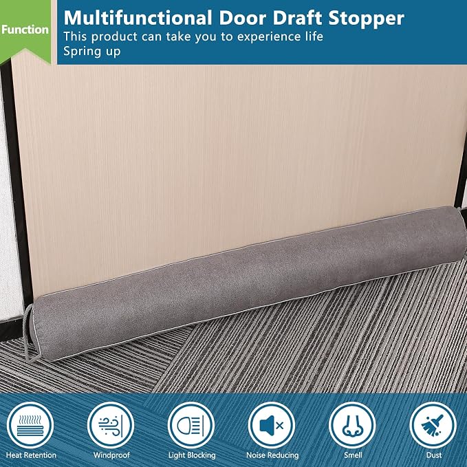 Triangular Under Door Draft Stopper 36 inch Heavy Duty Door Draft Blocker - Image 9