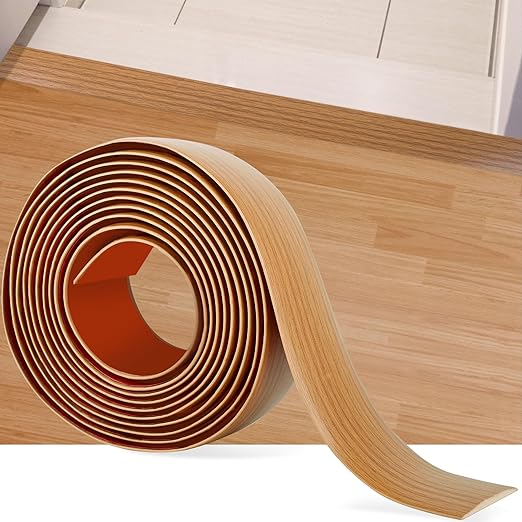 5Ft Floor Transition Strip Self Adhesive Vinyl Cover Floor Strip Flat Divider by MYFAMIREA