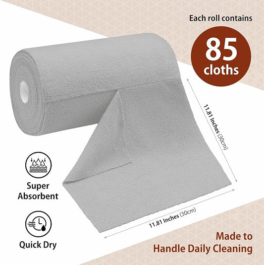 H4N Microfiber Cleaning Cloth Roll, 85 Pack Micro Fiber Wash Cloths - Image 2