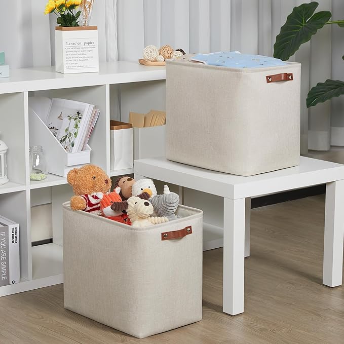 DULLEMELO Extra Large Storage Baskets, Fabric Storage Bins - Image 4
