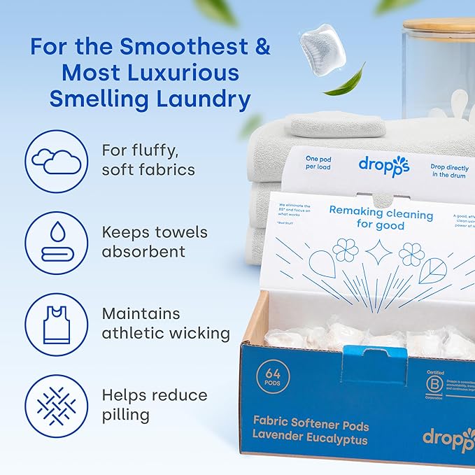 Dropps Laundry Fabric Softener Pods, Lavender Meadow - Image 3