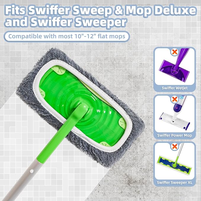 Reusable Dry Sweeping Cloths Microfiber Wet Pads Refill Compatible - Image 2