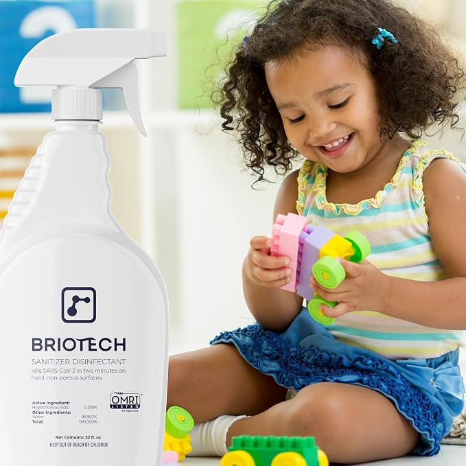 BRIOTECH Sanitizer Disinfectant Hypochlorous Spray, Kill 99.99% of Viruses & - Image 7