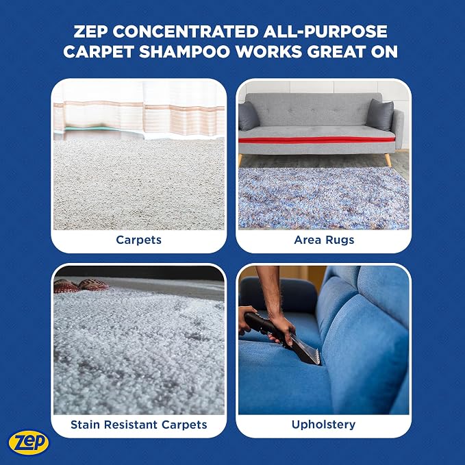 Zep All-Purpose Carpet Shampoo Concentrate Cleaner - Image 6