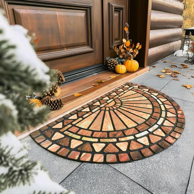 CHICHIC Welcome Door Mat 18 x 30 Inch Front Doormat Outdoors - Image 2