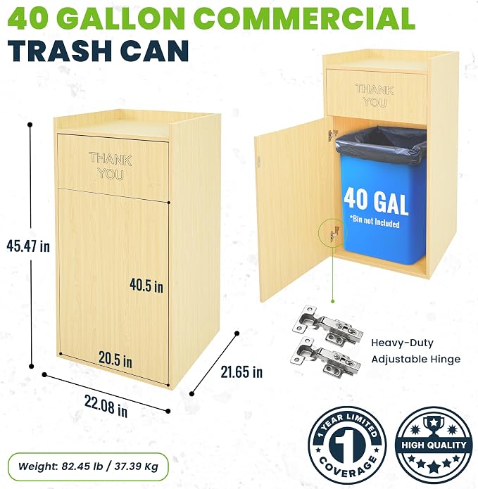 Alpine Restaurant Trash Can Cabinet - Image 2