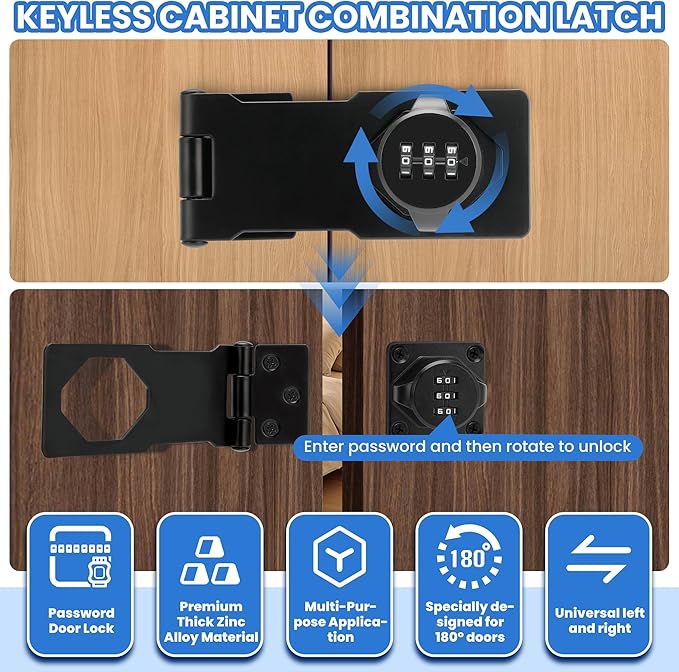 Keyless Cabinet Lock with Combination Code - Image 3