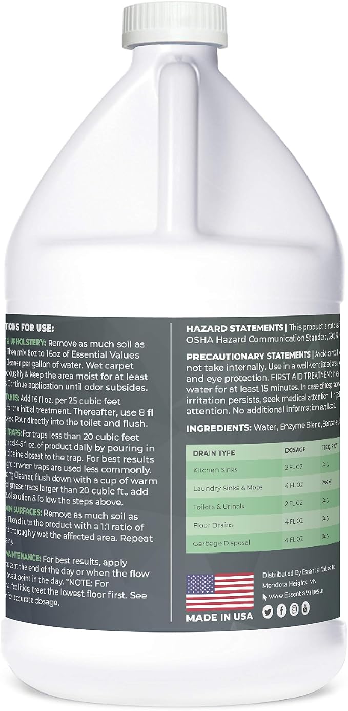 Enzyme Cleaner, Drain Cleaner, Made in USA – Multi-Purpose Solution- Stop Odors - Image 2