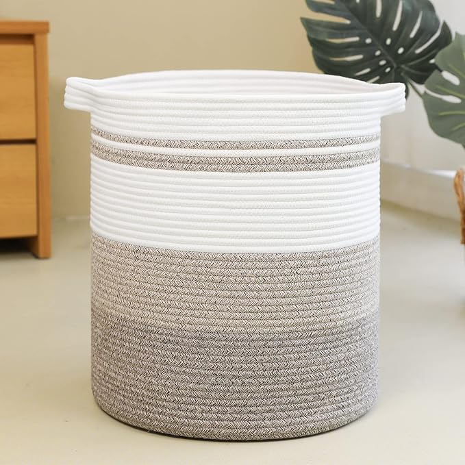 OIAHOMY 58L Laundry Baskets-Laundry Hamper, Storage Basket by MasterofSpaceOptimization