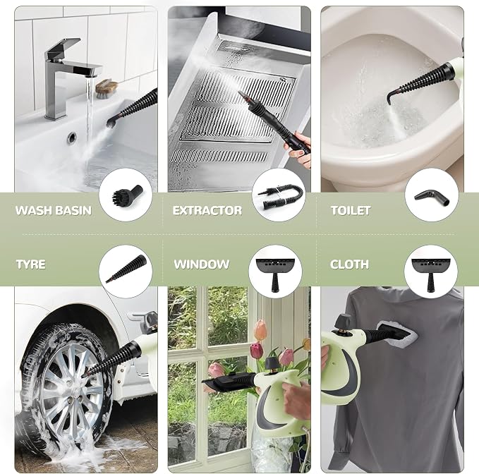 Spurgehom Handheld Steam Cleaner, Portable Steamer - Image 3
