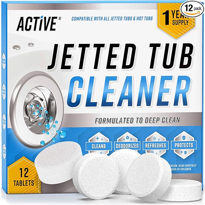 Jetted Tub Cleaner Bathtub Tabs by ACTIVE