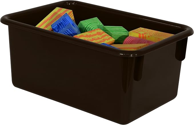 Wood Designs Cubby Storage Bin, Heavy Duty Plastic Containers - Image 3