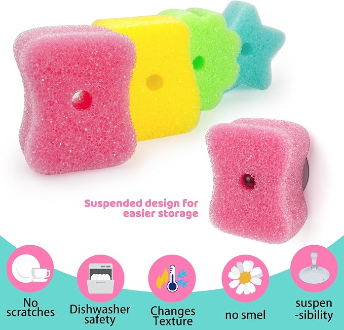 4 Pack Kickleen Scrub Color Sponge - Image 2
