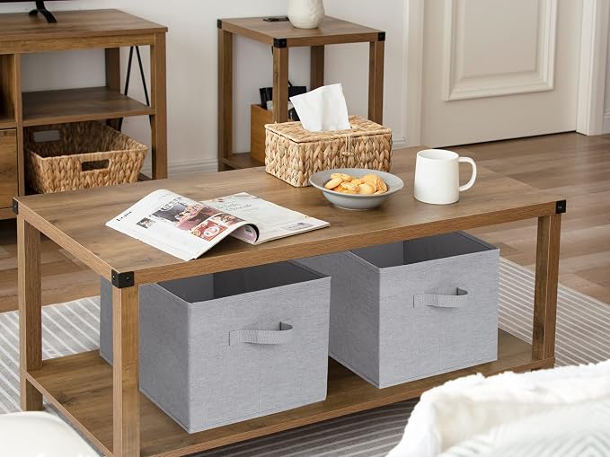 StorageWorks Storage Baskets for Shelves, Foldable Fabric Closet Storage Bins - Image 6