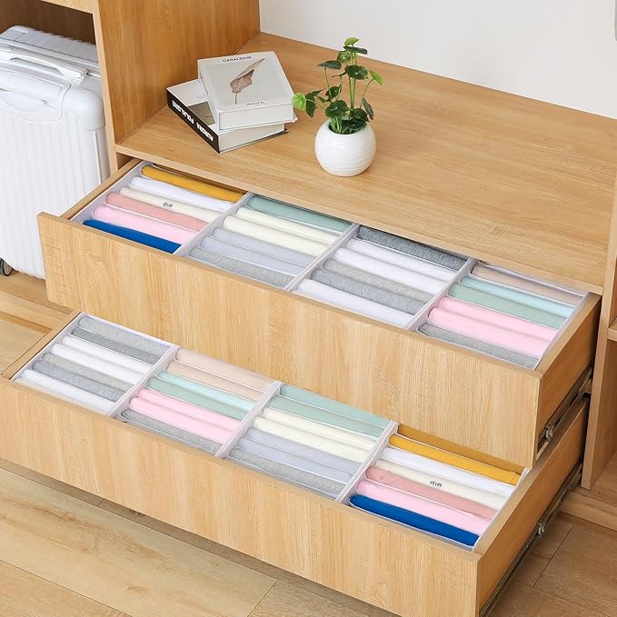 Qozary 4 Pack Drawer Organizers - Image 6