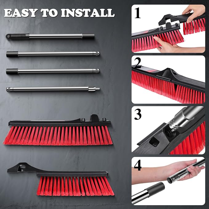 MASTERTOP 25'' Yard Broom, Heavy Duty Garden Broom - Image 5