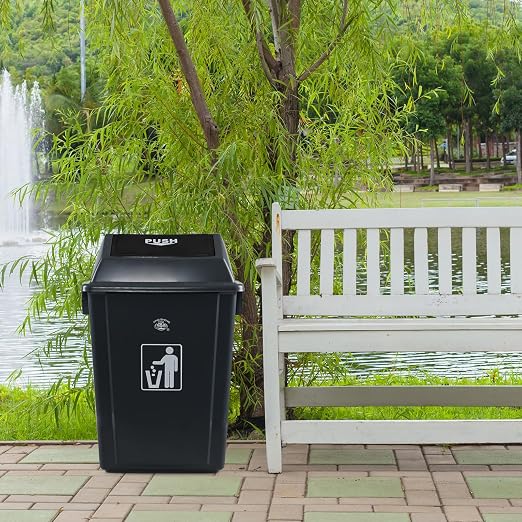 4 Packs 18 Gallon Large Commercial Trash Can, Kitchen Waste Bin - Image 4