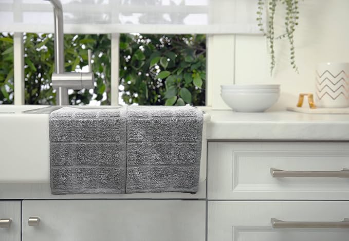 100% Cotton Terry Dish Cloth & Dish Towel, 6 Pack, Super Soft and Absorbent - Image 5