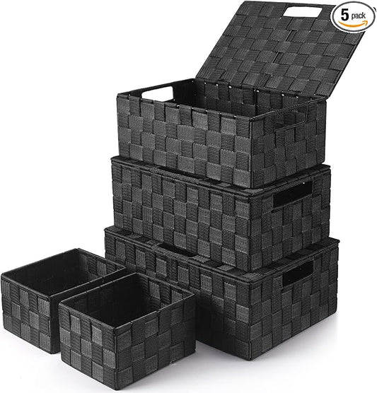 Storage Bins Baskets for Organizing by Uvellgift