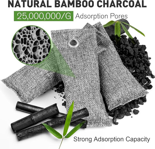 8Pack Activated Charcoal Odor Absorber, Odor Eliminator - Image 2